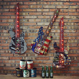 美式复古吉他模型壁饰壁挂儿童房店铺办公室酒吧装饰挂件创意墙饰