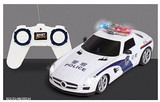 儿童遥控警车灯光带遥控警车玩具可充电摇控汽车男孩跑车小轿车