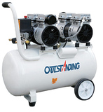 奥突斯空气压缩机OTS-750*2-50L 2P静音无油空压机1500W打气泵