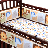 纯棉可拆洗婴儿床上用品四五六件套 全棉宝宝床围 婴儿童床品套件
