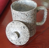 中华麦饭石内蒙古特级天然水杯杯子茶杯马克杯带盖加厚母亲节礼物