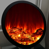 定制圆形拱形壁炉芯电子壁炉芯订制观赏火焰欧美式电壁炉炉芯取暖