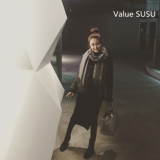 Value SUSU韩国东大门2015冬季皮毛一体羊羔毛机车皮衣短款外套女