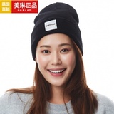 韩国代购正品PANCOAT专柜2015冬季新款男女休闲纯色针织毛线帽子