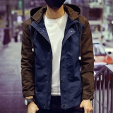 男士外套秋季2016新款秋装青年韩版修身夹克青少年休闲薄款上衣服