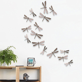 正品umbra蜻蜓立体墙贴 仿真3D墙面装饰创意卧室客厅电视墙家饰
