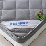 包邮立体加厚竹炭纤维床垫褥子 单人双人可折叠榻榻米防滑床垫被
