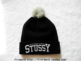 【秋冬福利】Stussy Stock  Beanie 刺绣logo 针织毛线帽 冷帽 球