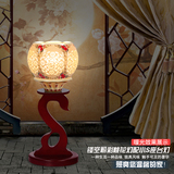 结婚庆礼物品 中式复古台灯具景德镇现代陶瓷灯红色创意卧室床头