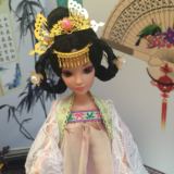 韩娜古装古代美女3D真眼可儿正版收藏生日礼物芭比娃娃-单售头饰
