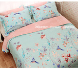 韩国夏凉被全棉水洗韩国床盖外贸绗缝被空调被荷叶边床罩夹棉床单