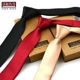 莎派传奇 5cm韩版休闲窄领带 新郎结婚窄版 男女学生纯色小领带