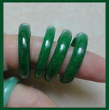天然缅甸翡翠玉戒指铁龙生帝王绿满绿男女情侣款超大号指环扳指