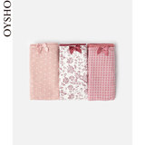 Oysho 3 条装经典款粉红色三角裤 31488565251