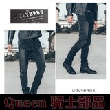 【Queen骑士】UGLYBROS男女款摩托骑行牛仔裤 赛车裤 防摔机车裤