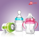 母爱奶瓶婴儿宝宝全硅胶奶瓶宽口径 防摔防胀气儿童硅胶奶瓶
