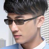 钛合金近视眼镜男半框架防辐射变色眼镜防蓝光眼镜电脑护目镜包邮