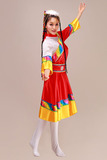 女装/秧歌服/民族服装/舞台装演出服装/藏族舞蹈服饰/短袖藏族