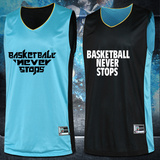 健飞篮球服套装男夏季球衣定制双面大码训练比赛队服运动篮球背心
