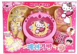 韩国代购儿童玩具正品日本KT小猫公主梦想化妆箱王冠首饰大礼盒
