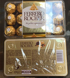 香港代购FERREROROCHER意大利费列罗金莎榛果威化巧克力T30粒375g