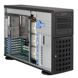 超微supermicro 塔式工作站机箱SC745TQ-R800B 4U8盘位 冗余电源