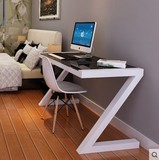 简约现代实木白色电脑桌台式家用单人办公桌简易实木书桌