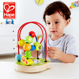 德国hape儿童玩具宝宝绕珠2-3岁益智玩具早教 木制串珠绕珠一岁