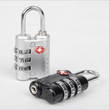 美国tsa海关锁旅行密码锁拉杆箱安全挂锁出国旅行箱包锁铝合金锁
