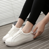 16春款小白鞋潮韩版运动休闲鞋学生跑步板鞋纯白色单鞋平底女鞋子