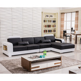 沙发组合布艺沙发现代简约小户型客厅转角休闲皮艺沙发组合家具