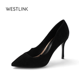 Westlink西遇2016秋季新款女鞋尖头性感细跟高跟鞋女休闲单鞋