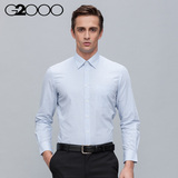 G2000/man2016春季新款男士长袖衬衫时尚男装商务休闲衬衣标准款