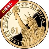 fgdk【特卖】美国1元硬币美金纪念币自由女神像 总统币 外国钱币