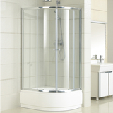 莱博顿整体浴室带浴缸/扇形移门淋浴浴盆/淋浴房玻璃浴缸WE2142Z