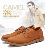Camel/骆驼2015秋季新款男鞋 真皮系带套脚休闲鞋板鞋A253350092