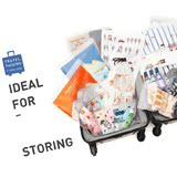 韩国旅行行李箱PVC塑料衣物鞋洗漱分类袋收纳袋整理袋 森林组12枚