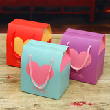 结庆大号小号紫色红色创意盒子袋纸袋高档婚礼纸盒礼品袋手提袋