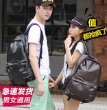 韩国代购真皮时尚潮流双肩包男女背包英伦学院风中学生书包电脑包