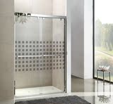 订做淋浴房隔断浴室玻璃门洗澡间卫生间一字隔断屏风不锈钢卫浴门