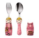 Eat4Fun怡饭可爱创意儿童勺子不锈钢儿童餐具宝宝勺子叉子套装勺