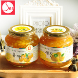 韩国全南蜂蜜柚子茶和柠檬茶组合  1kg每瓶 蜂蜜柚子酱 进口