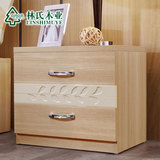 林氏木业简约床头柜现代床边收纳桌子置物柜卧室时尚储物家具BR1B