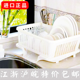 日本进口沥水碗架滴水碗碟架碗盘架置物架碗筷篮滤水篮厨房收纳架
