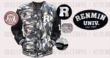 人大棒球服 中国人民大学 春秋迷彩棒球服 RUC Baseball Jacket