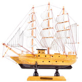 一帆风顺船摆件木质帆船模型摆设工艺品客厅软装饰品玄关创意礼物