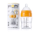 YOOMI进口新生婴儿宝宝宽口径防摔防胀气仿真母乳硅胶奶瓶240ml