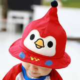 韩版可爱潮春秋季儿童尖尖帽6-12个月女宝宝盆帽1-2岁男宝遮阳帽