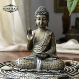 桌面摆件释迦摩尼如来佛祖佛像保平安风水泰国佛头工艺品