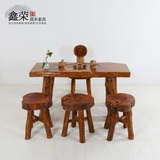 原木家具 现代简约茶桌椅组合 实木功夫茶几茶台 客厅茶道桌 茶椅